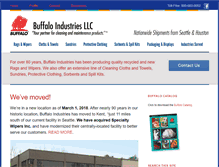 Tablet Screenshot of buffaloindustries.com